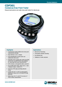 Thumbnail of document Data Sheet - CDP301 Condumax Portable analyzer